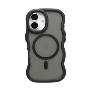 HAMEE miPhone 16pnPHONEAR MagSafeΉ Ȃ݂Ȃ݃}bgP[X ubN 661-057277