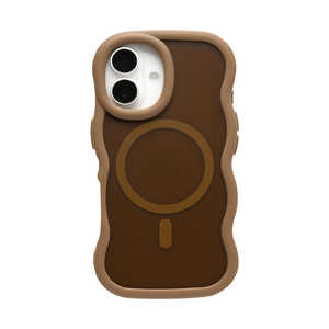 HAMEE miPhone 16pnPHONEAR MagSafeΉ Ȃ݂Ȃ݃}bgP[X uE 661-0572-057307