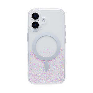 HAMEE miPhone 16pnPHONEAR twinkle MagsafeΉ Ob^[iPhoneP[X Of[V/I[ IP16TWKLGLTGAU