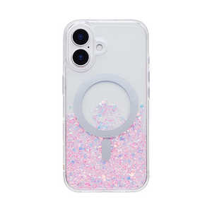 HAMEE miPhone 16pnPHONEAR twinkle MagsafeΉ Ob^[iPhoneP[X Of[V/sN IP16TWKLGLTGPK