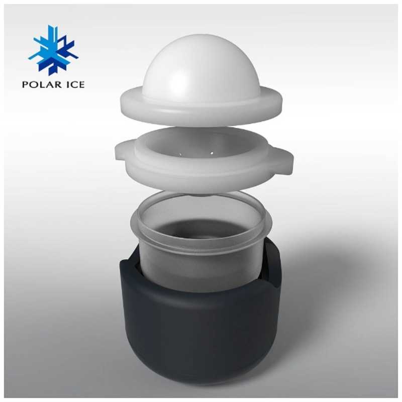 UCUBECREATIBE UCUBECREATIBE 製氷容器 ｢ポーラーアイストレイ｣ PITRAYBLK ブラック PITRAYBLK ブラック