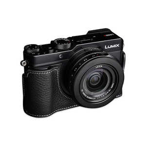 YAMEITECHNOLOGY パナソニック LX100 II用革製カメラボディケース TB06LX102BK ブラック
