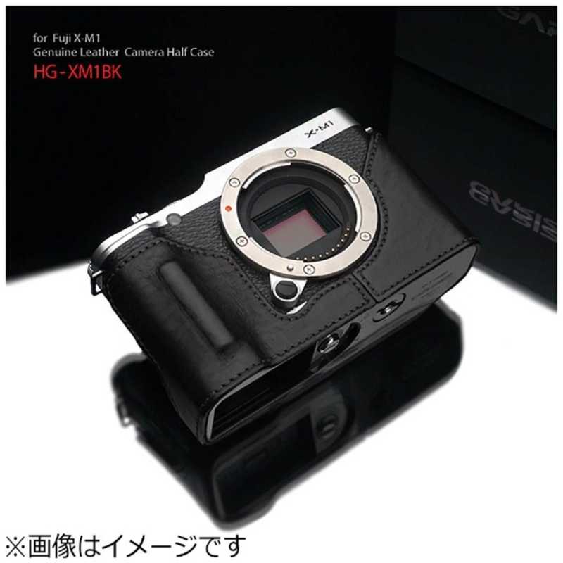 GARIZ 本革カメラケース｢FUJIFILM 最大64％オフ X-M1用｣ 卸売 HG-XM1BK ブラック