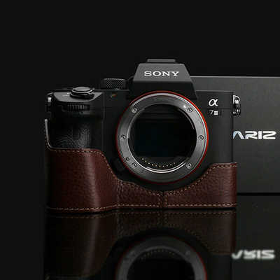 GARIZ▫️ゲリズ▫️α7RIII・α9用▫️ボディケース▫️α7R3 GARIZ SONY α9/α7R III/α7 III 兼用 本革カメラケース XS-CHA7M3BRO