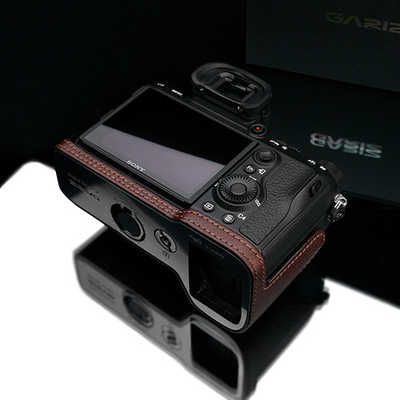 GARIZ SONY α9/α7R III/α7 III 兼用 本革カメラケース XS-CHA7M3BRO