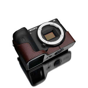 GARIZ SONY α6600用本革カメラケース XS-CHA6600BR ブラウン