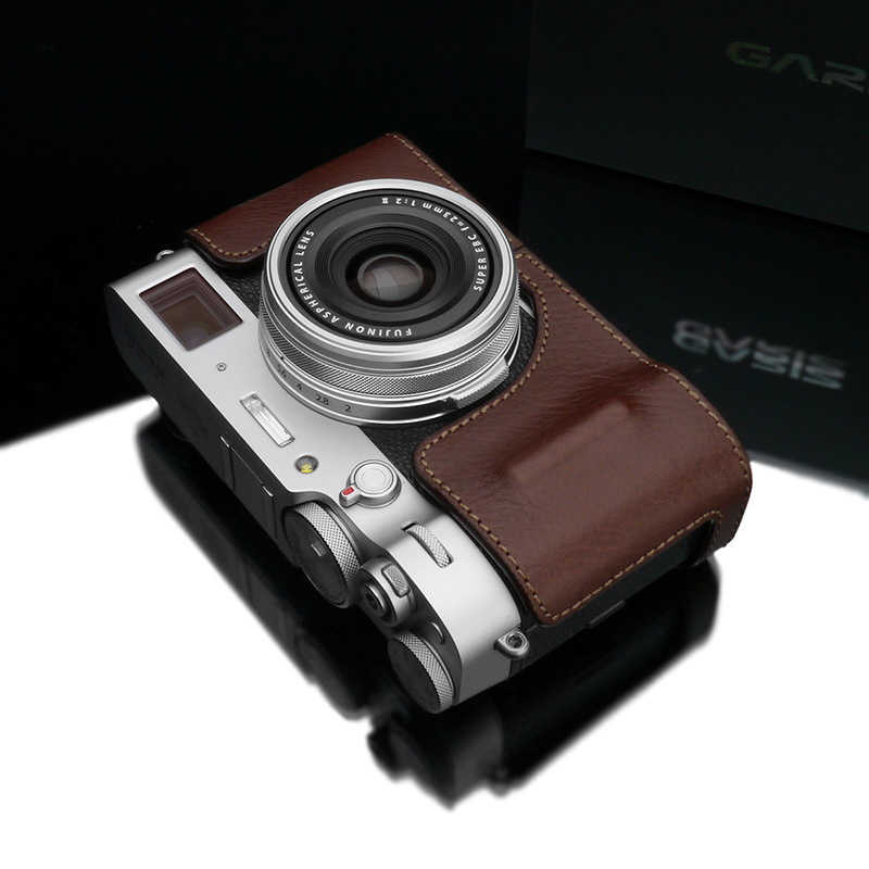 GARIZ GARIZ GARIZ FUJIFILM X100V用 本革カメラケース ブラウン ブラウン HG-X100VBR HG-X100VBR