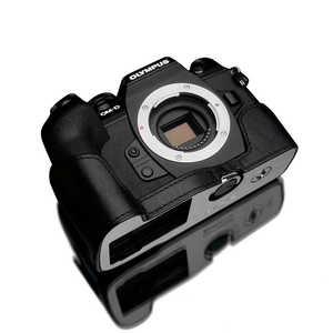 GARIZ GARIZ OLYMPUS OM-D E-M1 Mark III 用 本革カメラケース XS-CHEM1IIIBK ブラック ブラック XS-EM1IIIBK