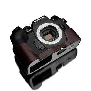 GARIZ GARIZ OLYMPUS OM-D E-M1 Mark III 用 本革カメラケース XS-CHEM1IIIBR ブラウン ブラウン XS-EM1IIIBR