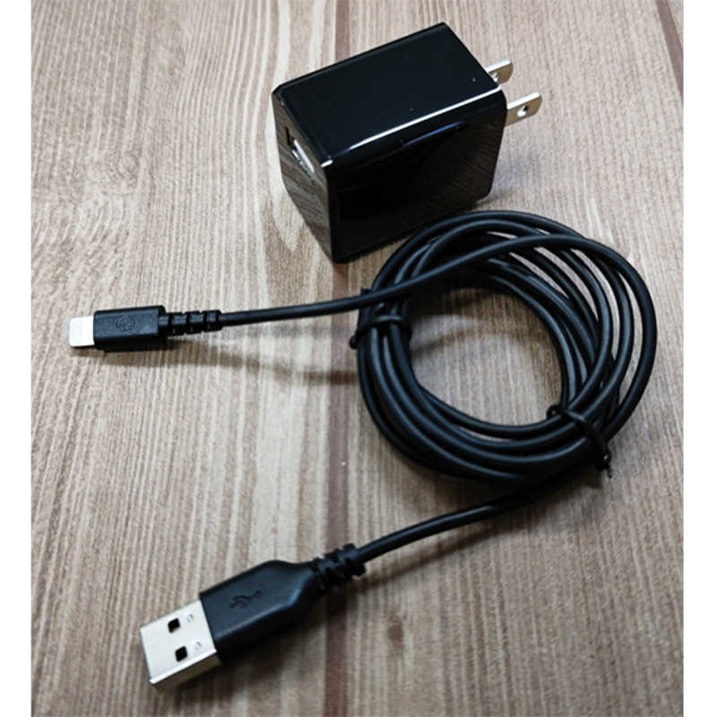 オズマ オズマ AC-USB充電器 2.4A +Lightningケーブル 1.5m MFi認証 IH-ACU24L150K ブラック IH-ACU24L150K ブラック