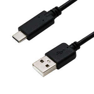 オズマ USB-A to TypeCケーブル 3A対応 0.5m ブラック［Quick Charge対応］ IHUD3C050K