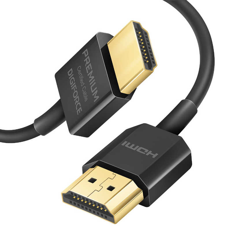 デジフォース デジフォース PREMIUM HDMI ケーブル 超スリムタイプ D0040BL D0040BL