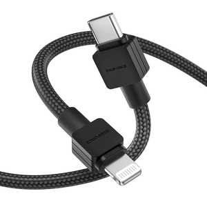 デジフォース USB-C to ライトニングケーブル 1.0m ブラック 急速充電 高速充電 PD対応 D0053BL