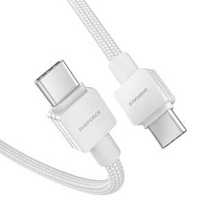 デジフォース USB-C to C ケーブル 1.0m ホワイト急速充電 type-対応 D0051WH