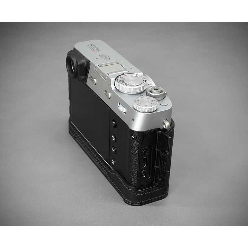 LIMS LIMS 富士フイルム X100V用本革カメラハーフケース ブラック FJ-X100VBK FJ-X100VBK