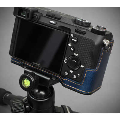 LIMS ソニー α7C用本革カメラハーフケース ネイビー SY-A7CDNY の通販