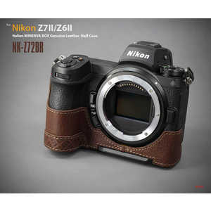 LIMS ニコンZ7II/Z6II用本革カメラハーフケース ブラウン NK-Z72BR