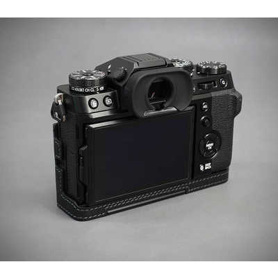 LIMS 富士フィルム XT5用本革カメラハーフケース ブラック