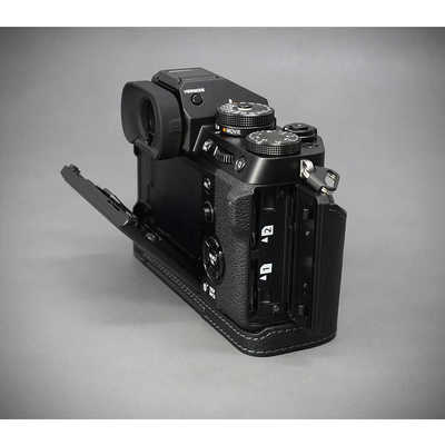 LIMS 富士フィルム XT5用本革カメラハーフケース ブラック