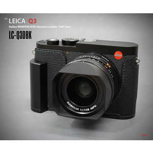LIMS ライカQ3用本革カメラハーフケース ブラック LC-Q3DBK