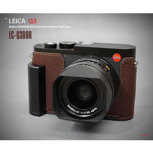 LIMS ライカQ3用本革カメラハーフケース ブラウン LC-Q3DBR