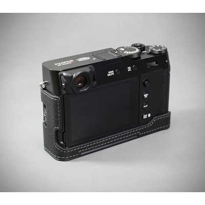 LIMS 富士フィルム X100VI用本革カメラハーフケース ブラック FJ 