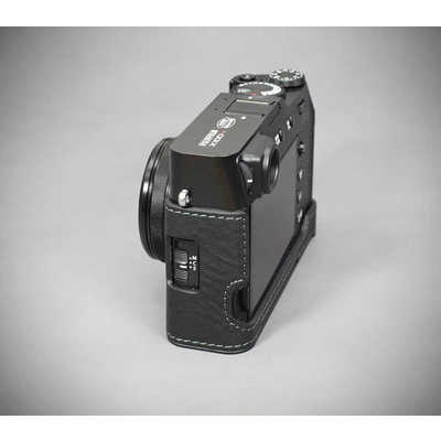 LIMS 富士フィルム X100VI用本革カメラハーフケース ブラック FJ 