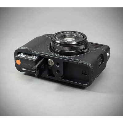 LIMS 富士フィルム X100VI用本革カメラハーフケース ブラック FJ 