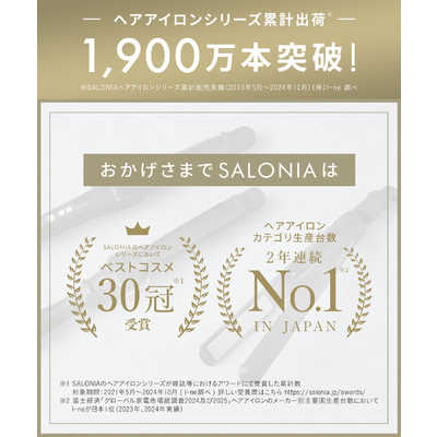 新品】 サロニア スムースシャイン ストレートヘアアイロン 24mm