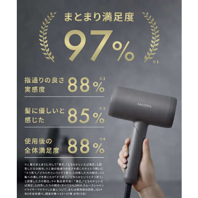 サロニア SALONIA スムースシャインドライヤー グレー SAL23209GR の