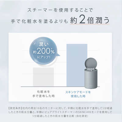 サロニア ピュアブライトスチーマー(ベージュ) ベージュ SAL22207BE の