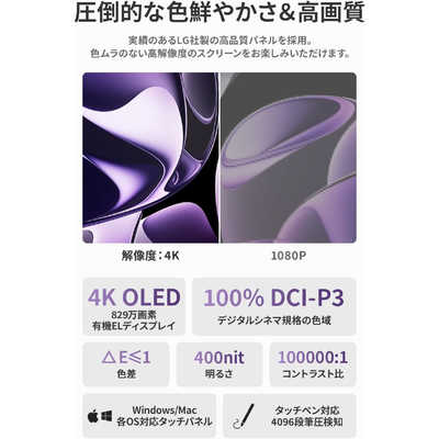 EHOMEWEI USB-C接続 PCモニター モバイルモニター Lシリーズ