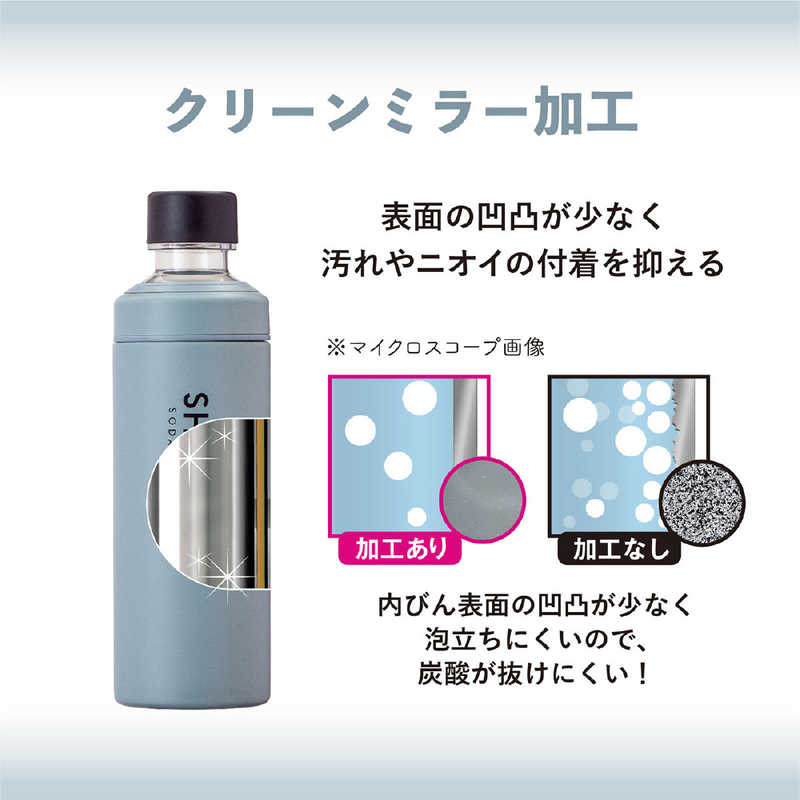 アトラス アトラス SHUWAT ソーダキーパー 炭酸飲料対応ステンレスボトル 600ml MB ASOK700 ASOK700