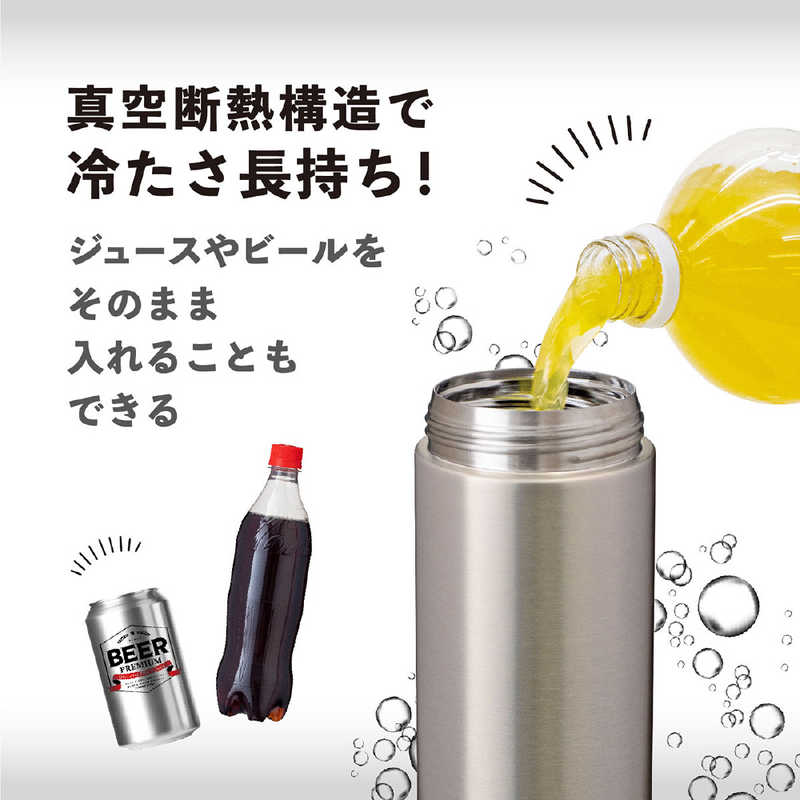 アトラス アトラス SHUWAT ソーダキーパー 炭酸飲料対応ステンレスボトル 600ml SV ASOK700 ASOK700