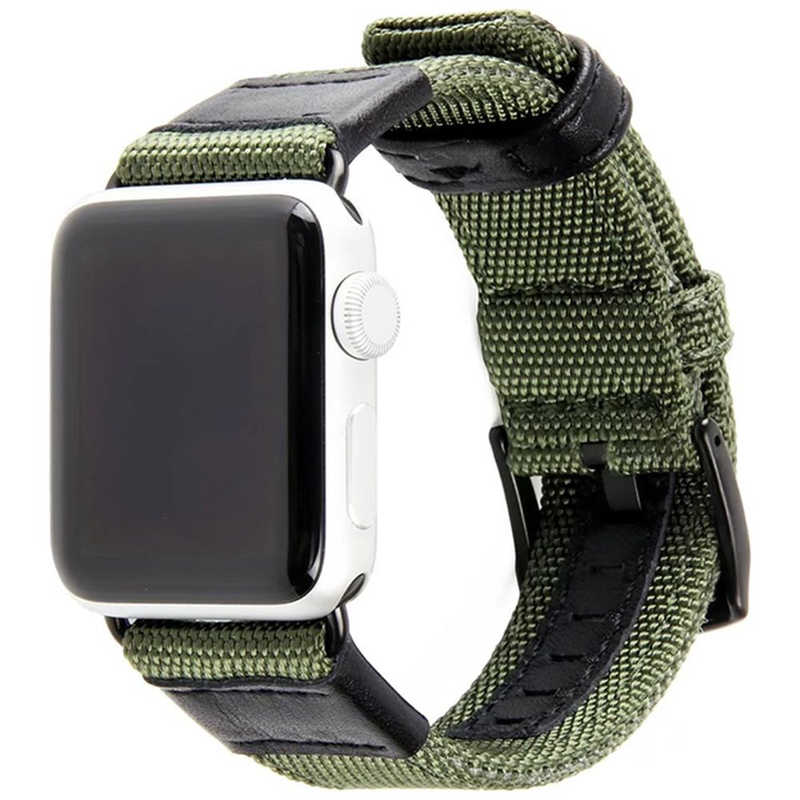 アイキューラボ アイキューラボ Apple Watch スポーツナイロンベルト 44/42mm グリーン  IQAWSPNY44GR IQAWSPNY44GR