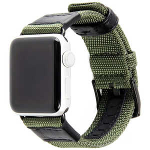アイキューラボ Apple Watch スポーツナイロンベルト 44/42mm グリーン  IQAWSPNY44GR