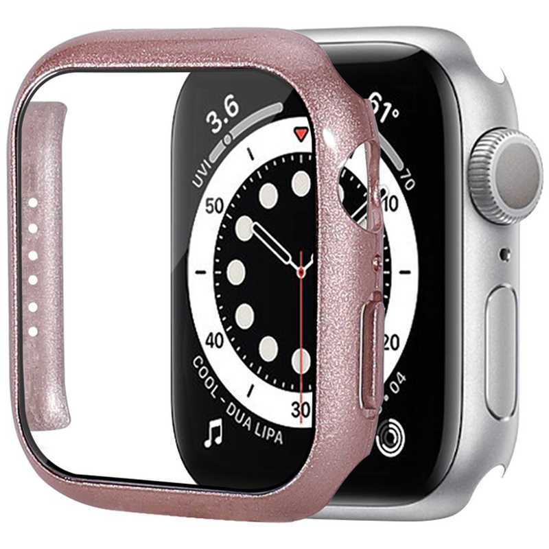アイキューラボ アイキューラボ Apple Watch7 41mm 液晶ガラス付きPCカバー ローズゴールド AW-GLPC41-RGO AW-GLPC41-RGO