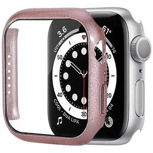 アイキューラボ Apple Watch7 41mm 液晶ガラス付きPCカバー ローズゴールド AW-GLPC41-RGO
