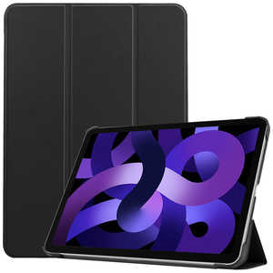 アイキューラボ iPad Air 10.9インチ 第5/4世代(2022/2020年) レザーケース ブラック IQ-IPDAR109L-BK