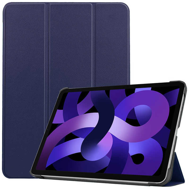 アイキューラボ アイキューラボ iPad Air 10.9インチ 第5/4世代(2022/2020年) レザーケース ネイビー IQ-IPDAR109L-NV IQ-IPDAR109L-NV