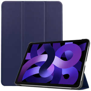 アイキューラボ iPad Air 10.9インチ 第5/4世代(2022/2020年) レザーケース ネイビー IQ-IPDAR109L-NV