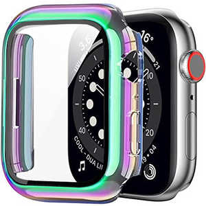 アイキューラボ Apple Watch 45mm用 液晶ガラス付き PCカバー メタリック マジョーラ AW-GLPCM45-MZ アイキューラボ Apple Watch 45mm用 液晶ガラス付き PCカバー メタリック マジョーラ AW-GLPCM45-MZ