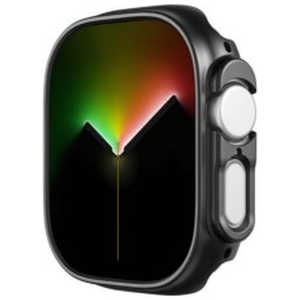 アイキューラボ Apple Watch Ultra (49mm)用 PCカバー ブラック AW-PC49-BK