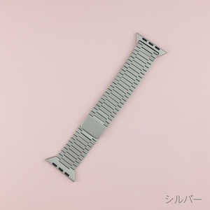 アイキューラボ Apple Watch 41/40/38mm マグネット ステンレスベルト シルバー IQ-AW021B41-SV アイキューラボ Apple Watch 41/40/38mm マグネット ステンレスベルト シルバー IQ-AW021B41-SV
