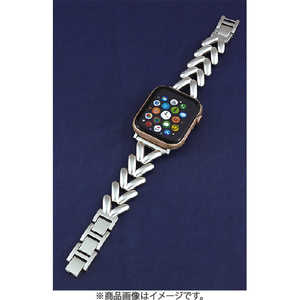 アイキューラボ Apple Watch 49/45/44/42mm ステンレスシルバーベルト F IQ-AW026B45-F