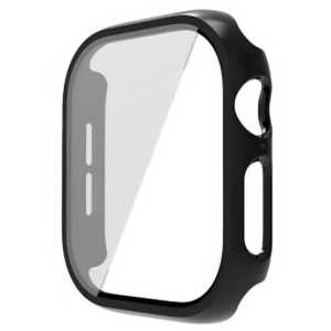 アイキューラボ AppleWatch 46mm 液晶ガラス付き PCカバー ブラック AW-GLPC46-BK アイキューラボ AppleWatch 46mm 液晶ガラス付き PCカバー ブラック AW-GLPC46-BK
