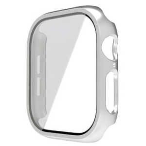 アイキューラボ AppleWatch 46mm 液晶ガラス付き PCカバー シルバー AW-GLPC46-SV アイキューラボ AppleWatch 46mm 液晶ガラス付き PCカバー シルバー AW-GLPC46-SV