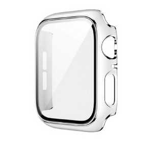 アイキューラボ Apple Watch Series10 42mm 液晶ガラス付PCカバー シルバーライン/ホワイト AW-GLSPC42-WH アイキューラボ Apple Watch Series10 42mm 液晶ガラス付PCカバー シルバーライン/ホワイト AW-GLSPC42-WH