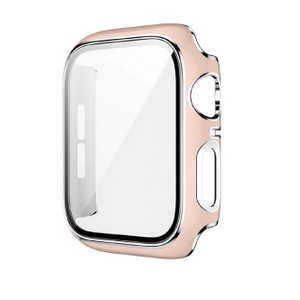 アイキューラボ Apple Watch Series10 46mm 液晶ガラス付PCカバー シルバーライン/ピンク AW-GLSPC46-PK アイキューラボ Apple Watch Series10 46mm 液晶ガラス付PCカバー シルバーライン/ピンク AW-GLSPC46-PK