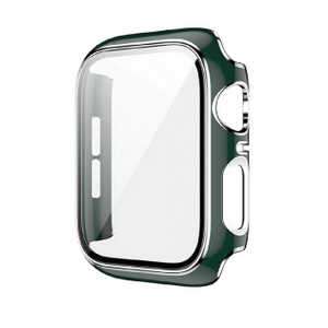 アイキューラボ Apple Watch Series10 46mm 液晶ガラス付PCカバー シルバーライン/グリーン AW-GLSPC46-GR アイキューラボ Apple Watch Series10 46mm 液晶ガラス付PCカバー シルバーライン/グリーン AW-GLSPC46-GR